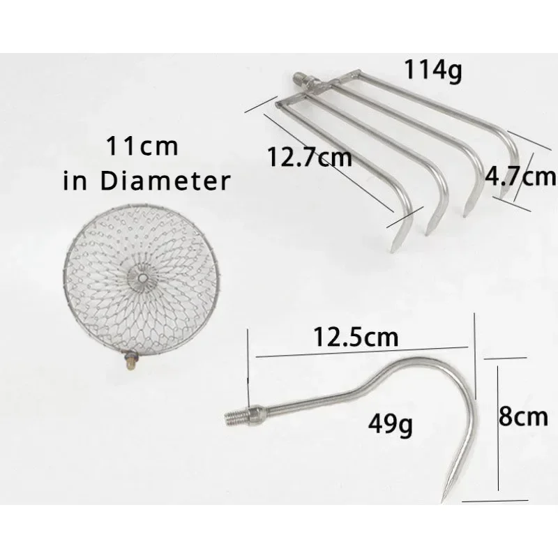 Ice Pick Pick - Roestvrijstalen telescopische stok intrekbare eggenhaak ijsschep