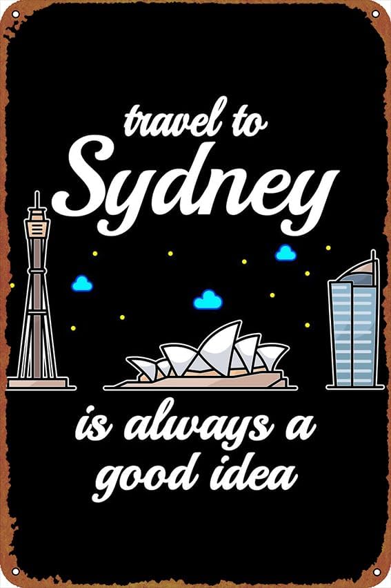 Home Bar Sydney - 1p, Reis naar Sydney Poster Borden