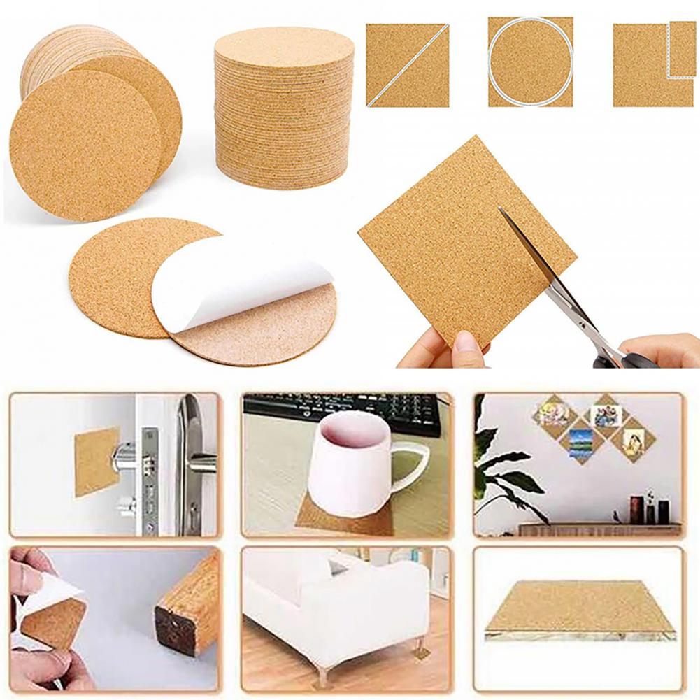 Home Bar Supplies - 10 Stuks Kurk Onderzetters Vierkante Kurk