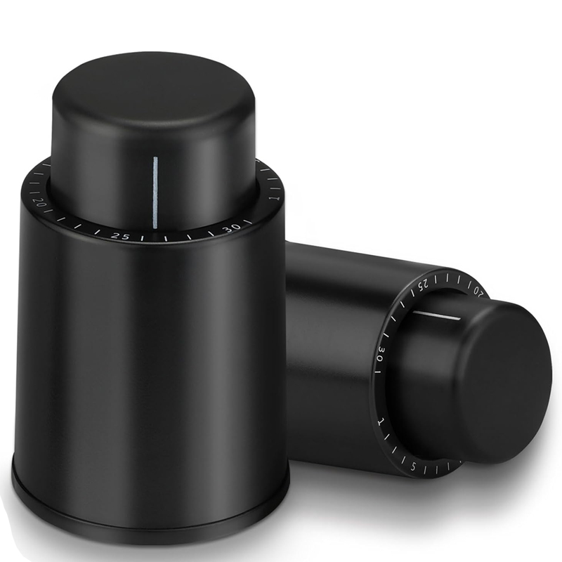 Wine Preservation Pump - Vacuüm Wijnbewaarder Met Tijdschaalrecord, Wijnflesstoppers, Herbruikbare