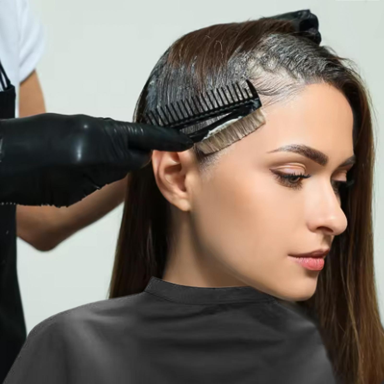 Home Barber - Zwarte korte vierkante waterdichte kapperscape Professioneel