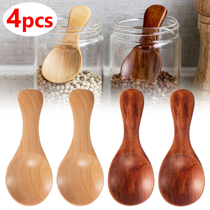 Ice Pick Pick - 4/2/1pcs Mini Houten Lepels Keuken Spice