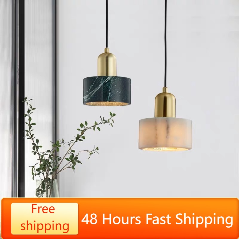 Home Bar And Counter - Nordic Moderne Luxe Marmeren Hanglamp Slaapkamer