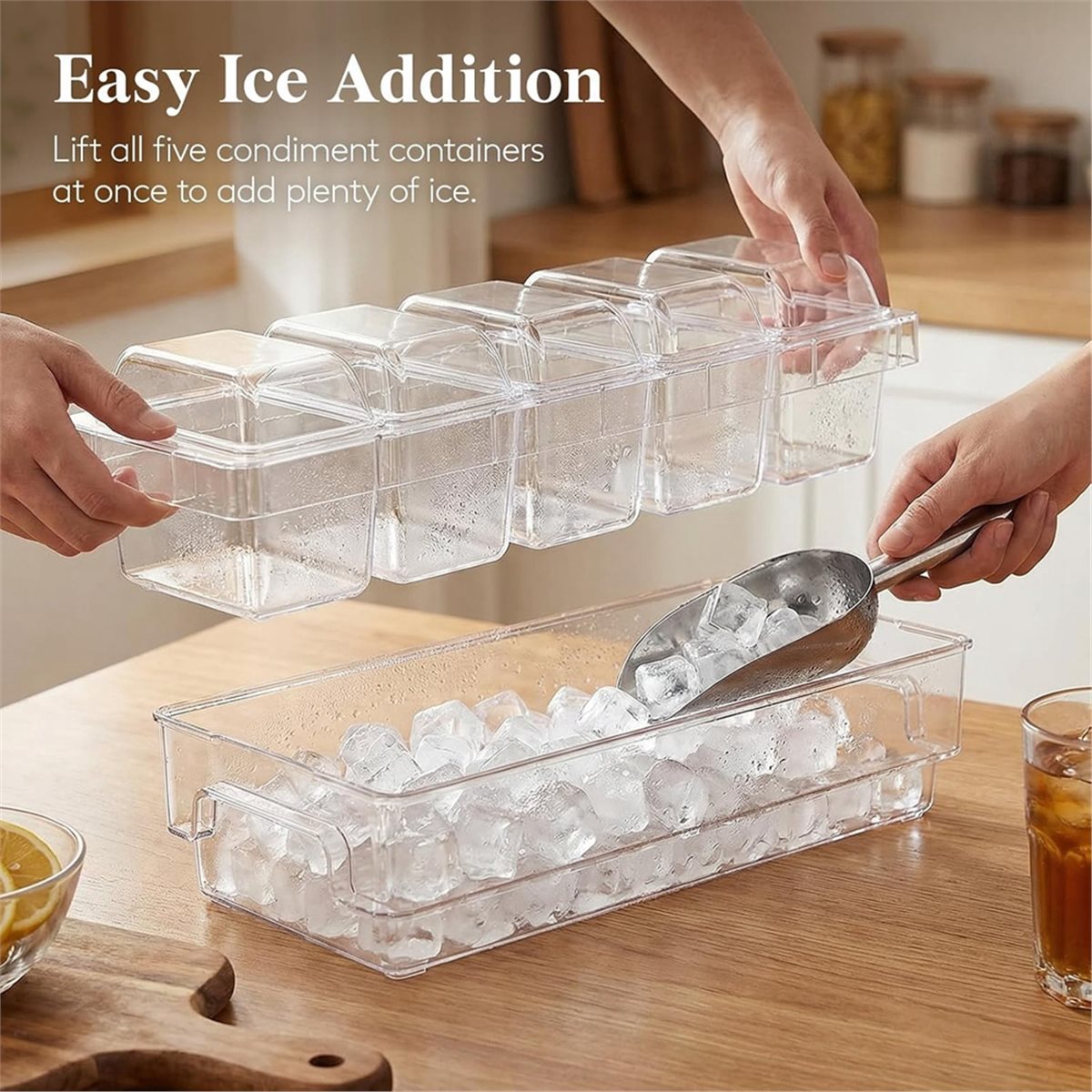 Garnish Tray Set - Geïsoleerde sausbakjes, taco-bar serveerset voor feestjes,