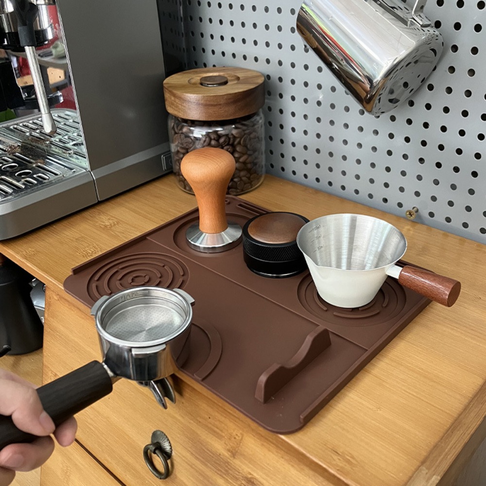 Home Bar Supplies - Koffiezetstation accessoire siliconen tampermat antislip oppervlak