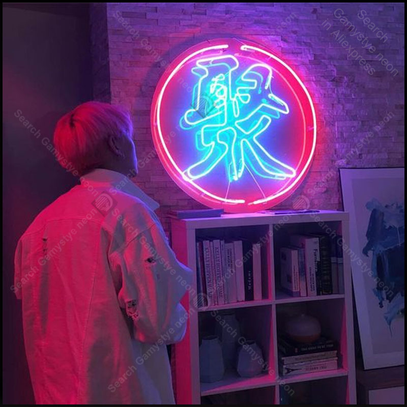 Home Bar Word - Chinees Woord voor Feest Neon Lampen