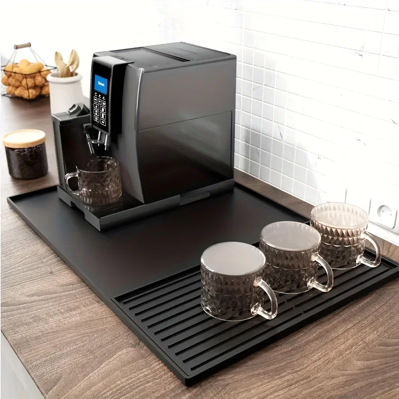 Home Bar And Counter - 2-in-1 siliconen koffiebarmat - XX-grote antislip