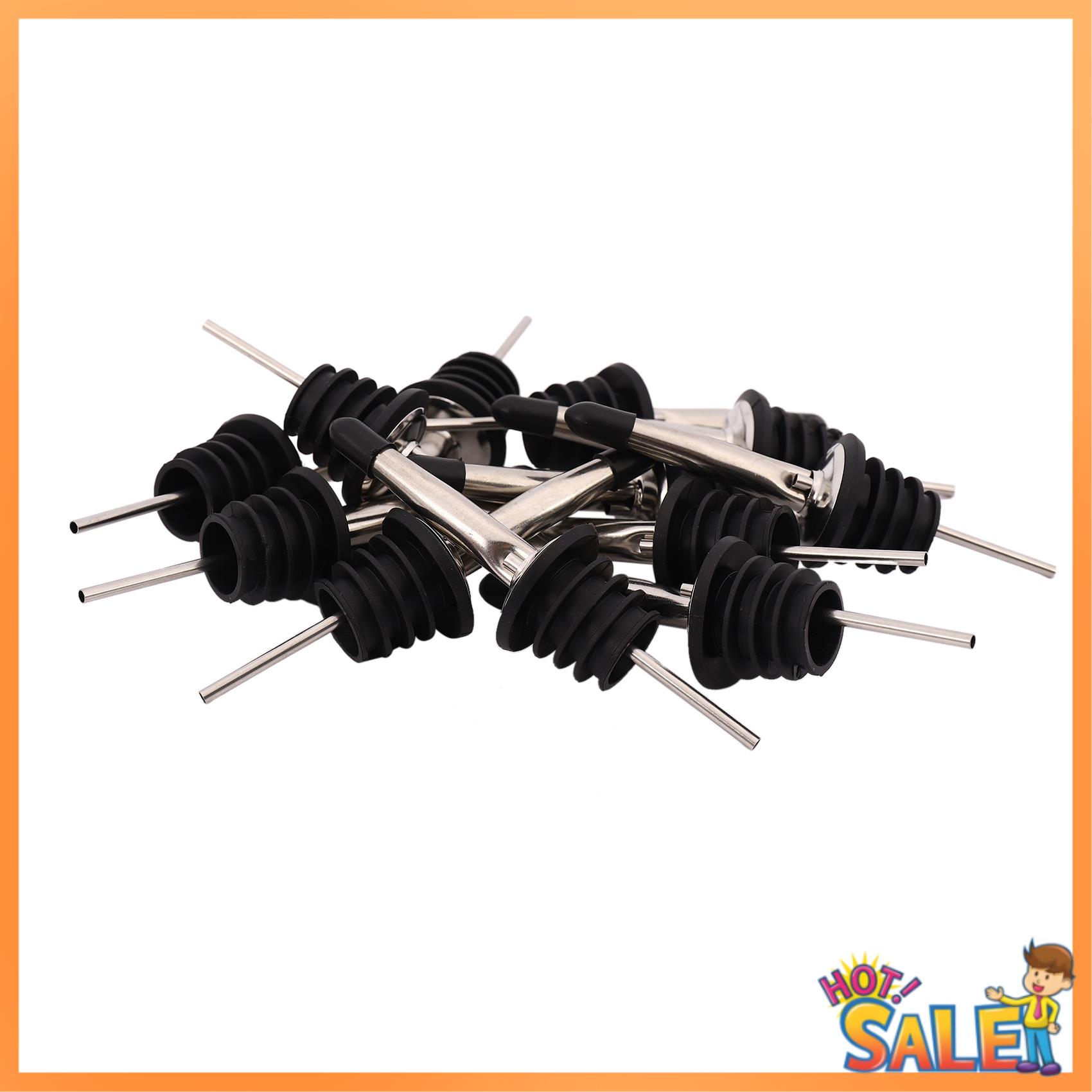 Speed Pourer Cap - AB68 12-delige roestvrijstalen spiryfles snelheidsschenkers olijfolie