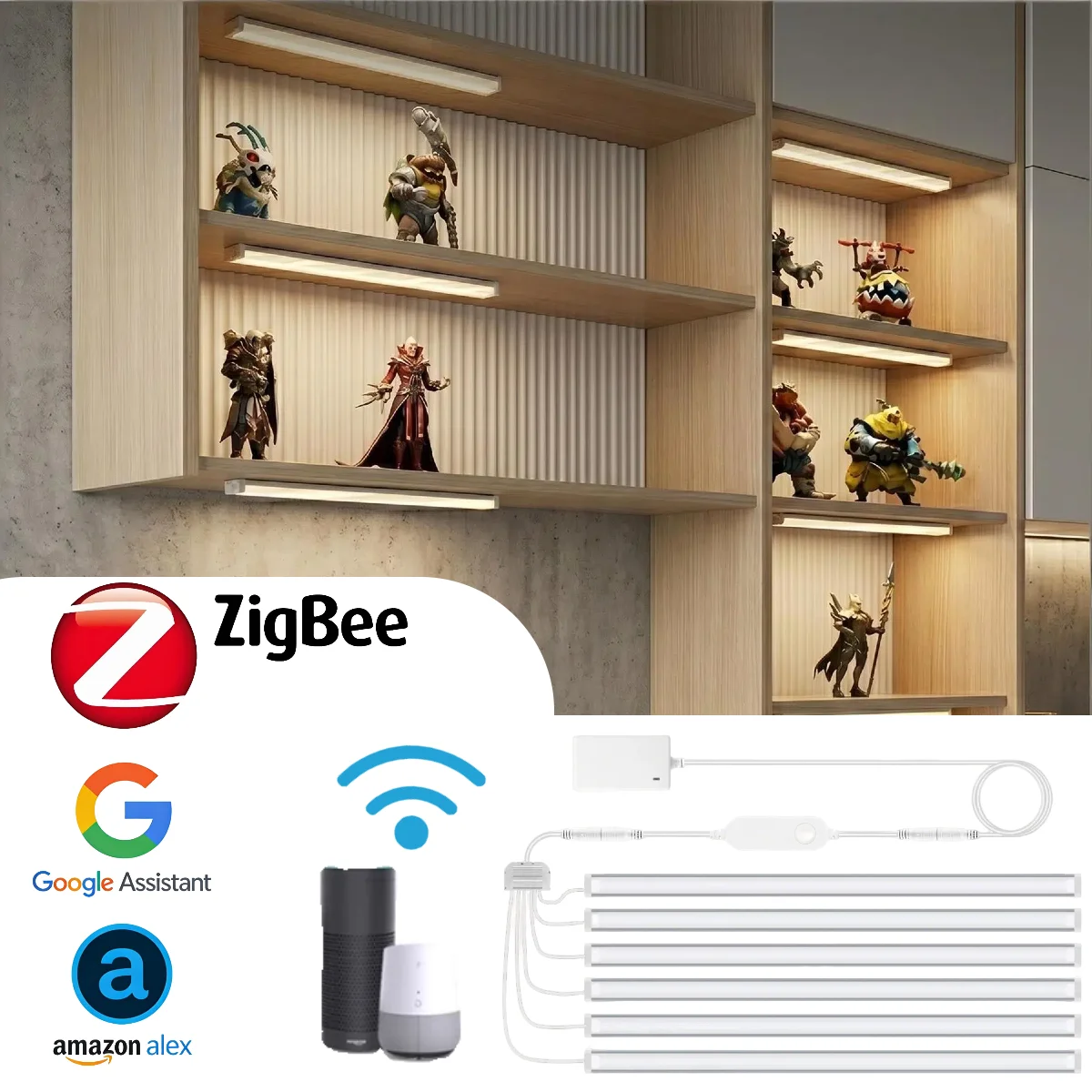 Home Bar And Cabinet - Zigbee slimme onderkastverlichting, dimbare LED-lamp met