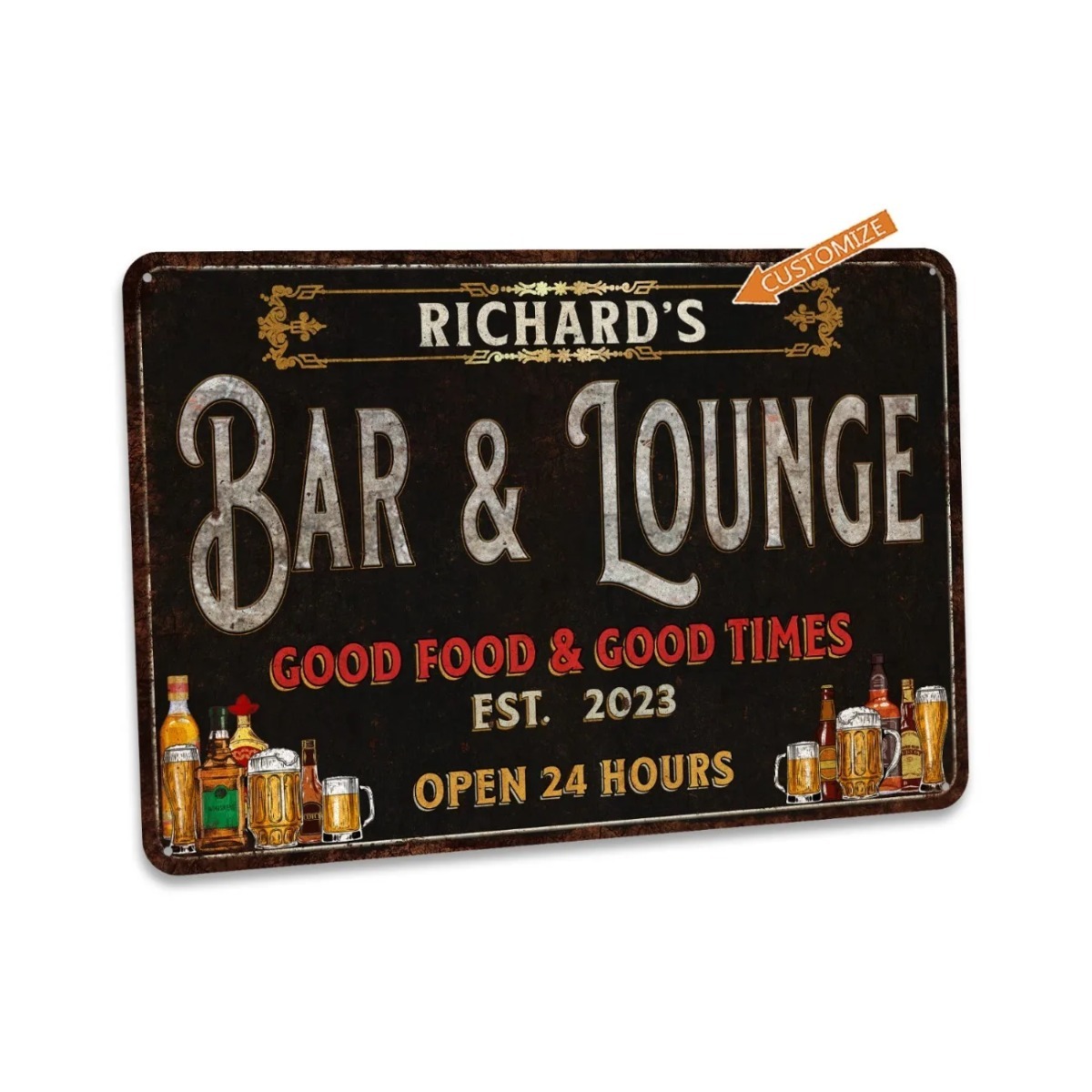 Home Bar Signs - Aangepaste bar- en loungeteken Bar en