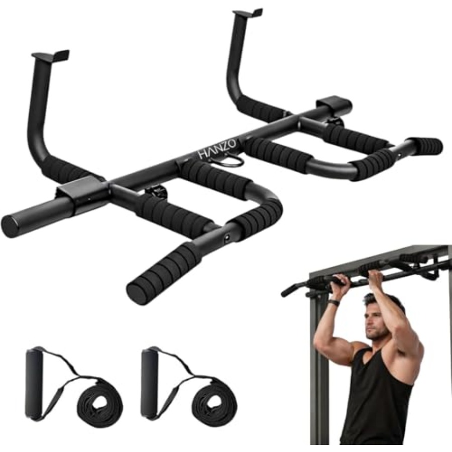 Home Bar And Gym - Deurkozijn Pull-up Bar Set met Hangriemen