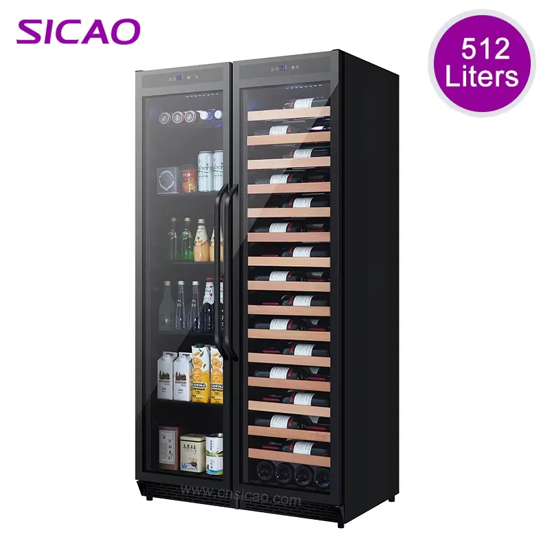 Home Bar And Fridge - Inbouw drankenkoelkast dubbele deur wijnkoeler grote