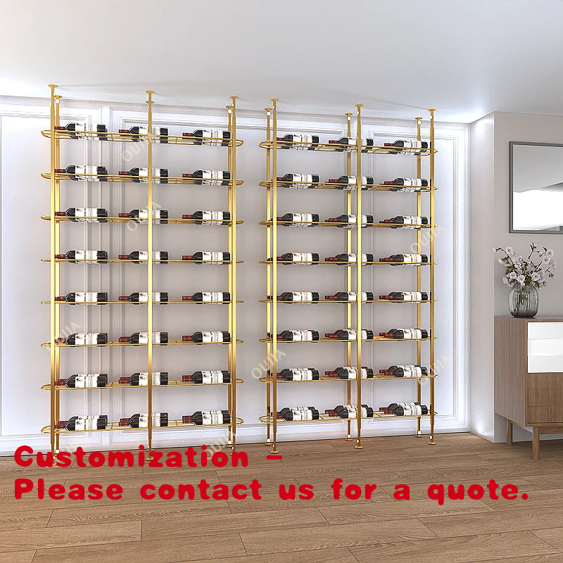 Home Bar Shelves - Wandrek voor wijn, van metaal (ijzer/aluminium/roestvrij