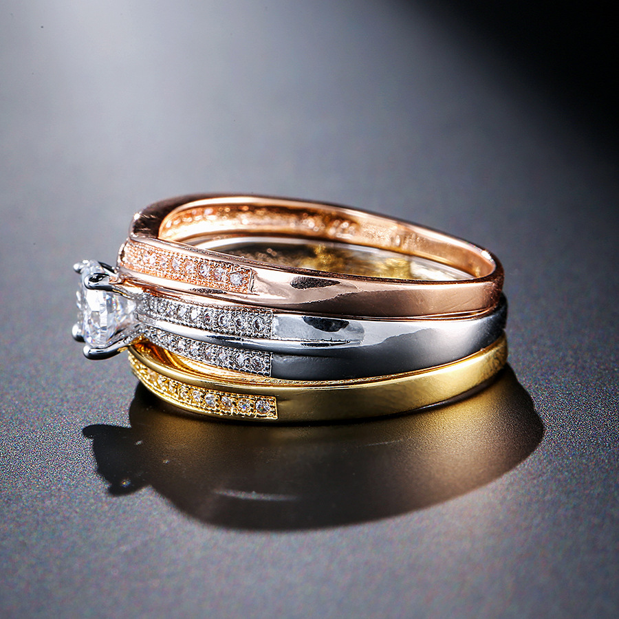 18K Multi Gouden Ring 3Pc Set  - Bar Cart Gold recensie en prijs