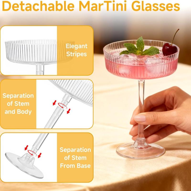 Doorzichtige plastic Martini-d - Home Bar Supplies recensie en prijs