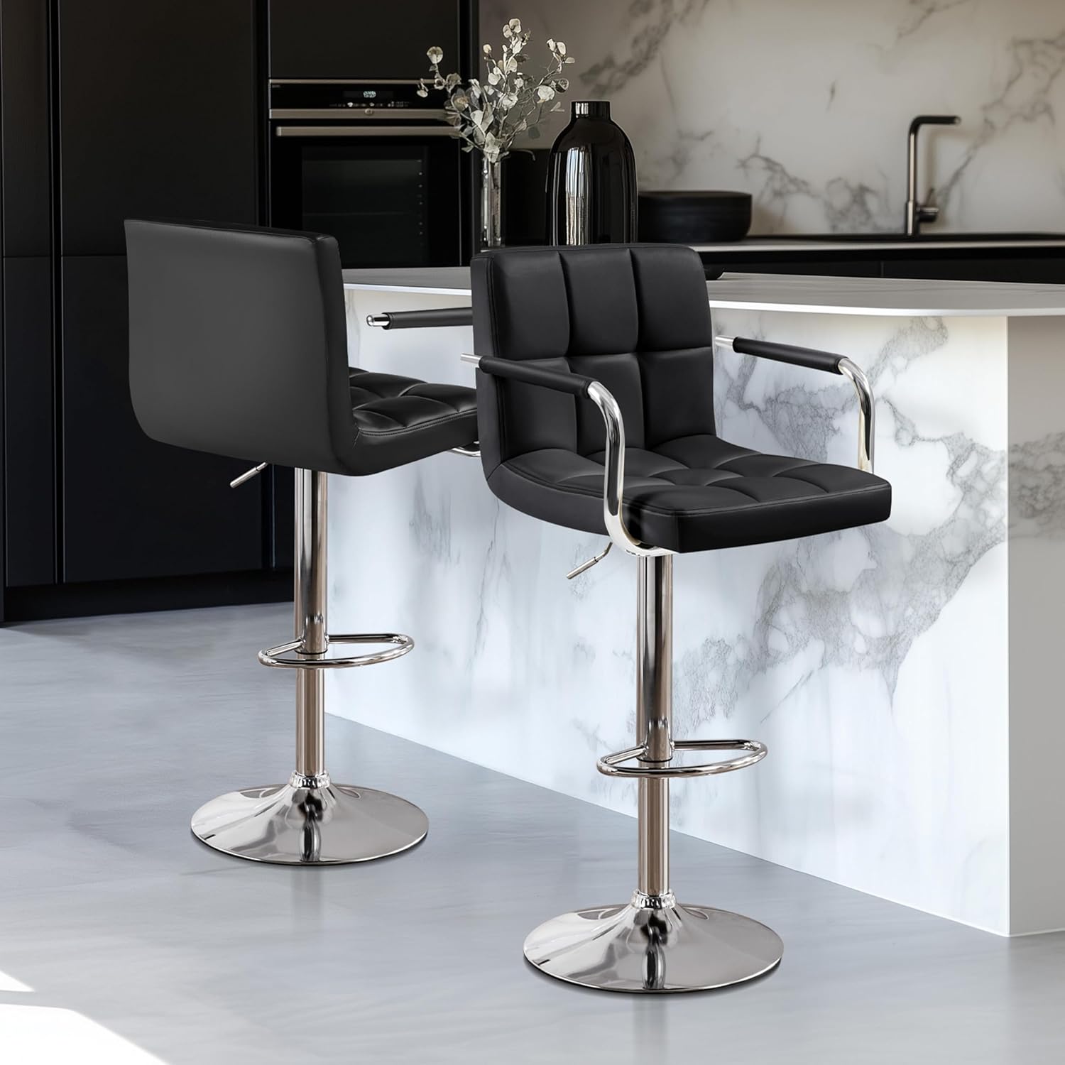 Barstoelen set van 2, PU-leer  - Home Bar Stools recensie en prijs