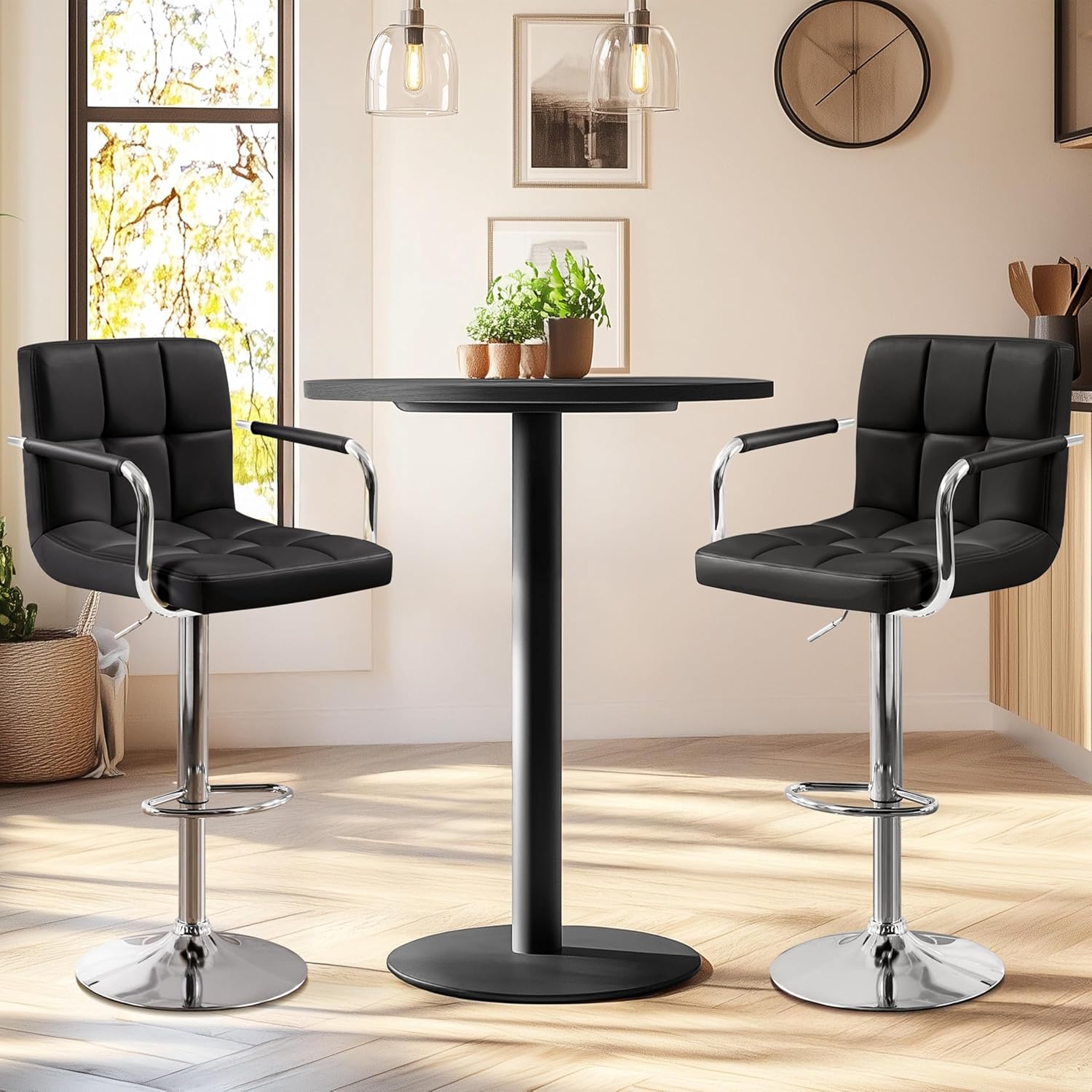 Barstoelen set van 2, PU-leer  - Home Bar Stools recensie en prijs