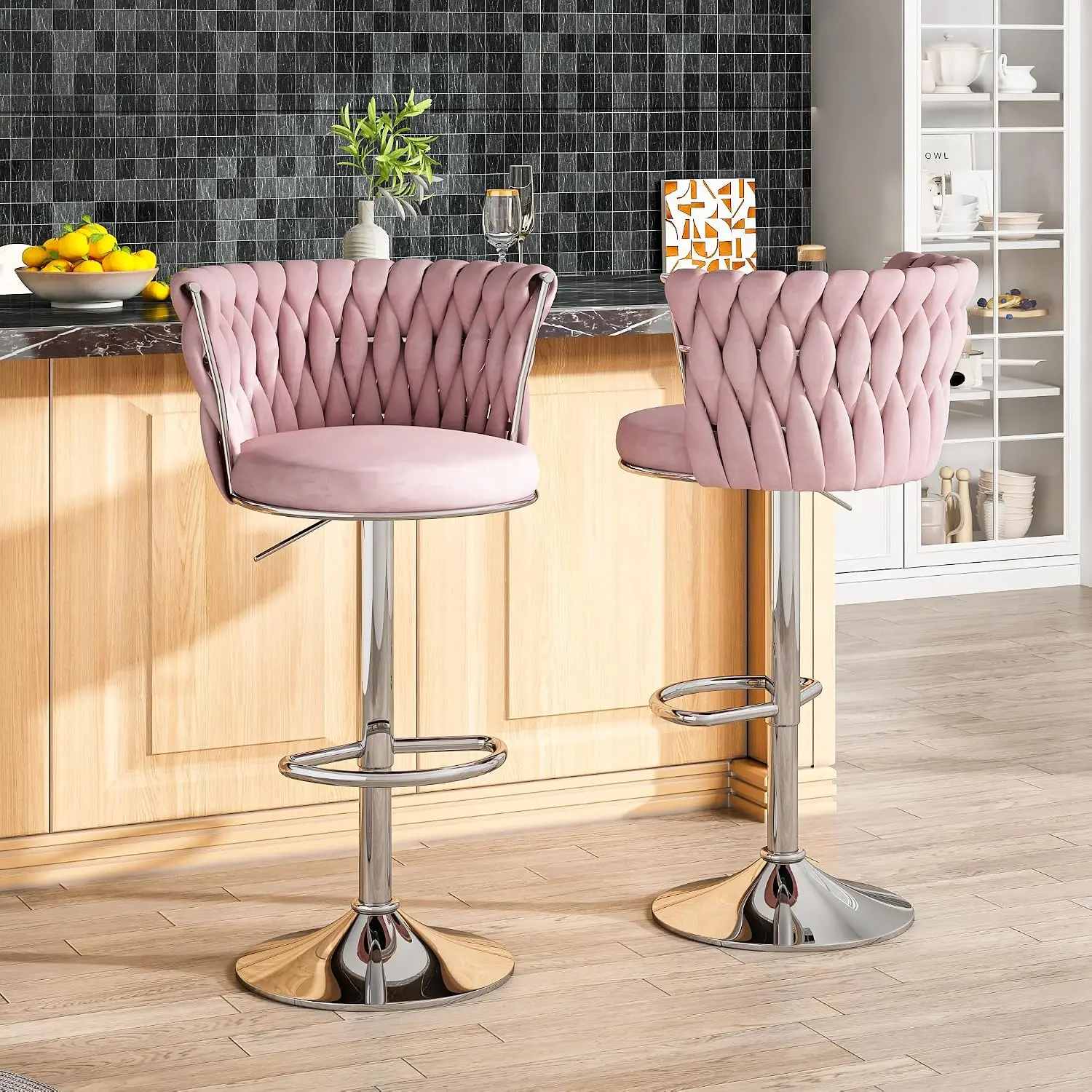 Fluwelen barkrukken set van 2, - Home Bar Stools recensie en prijs