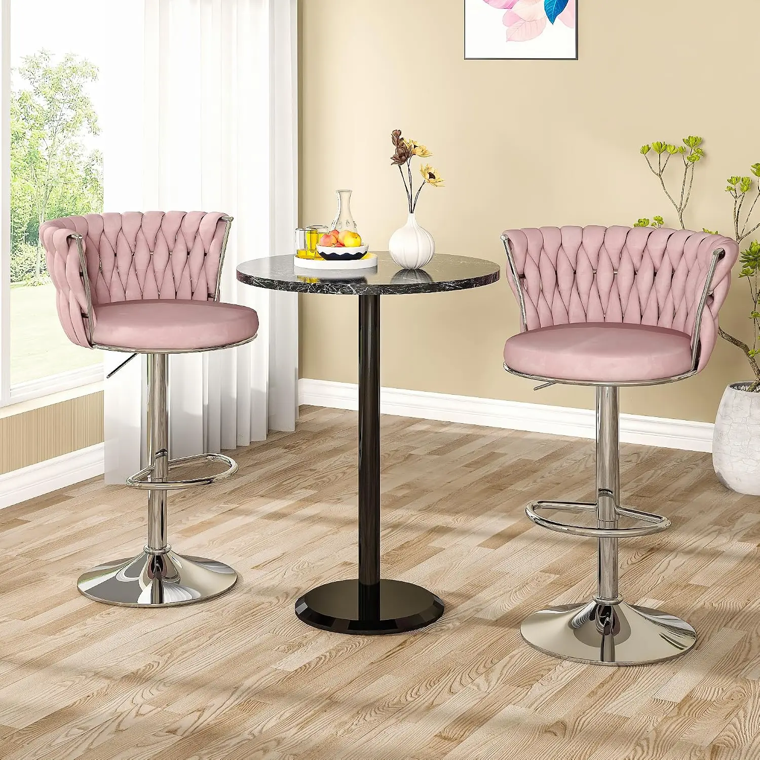 Fluwelen barkrukken set van 2, - Home Bar Stools recensie en prijs