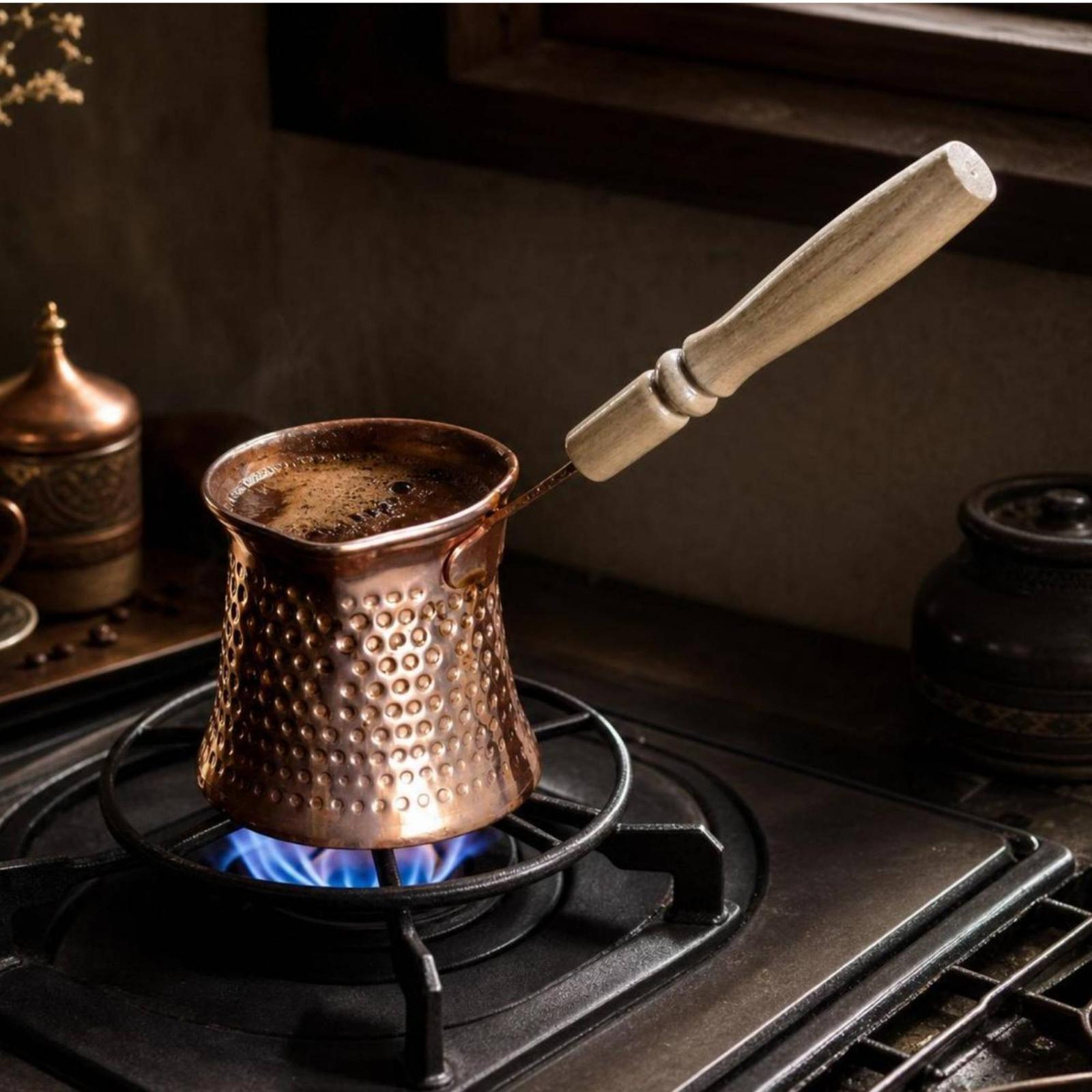 Turkse koffiepot, gehamerde Ib - Home Barista recensie en prijs