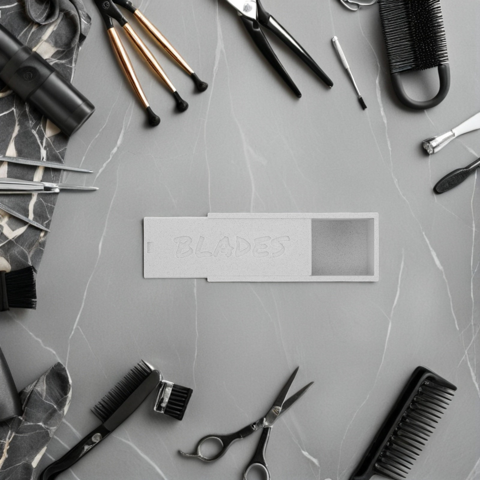 Witte dubbele opbergdoos voor  - Home Barber recensie en prijs