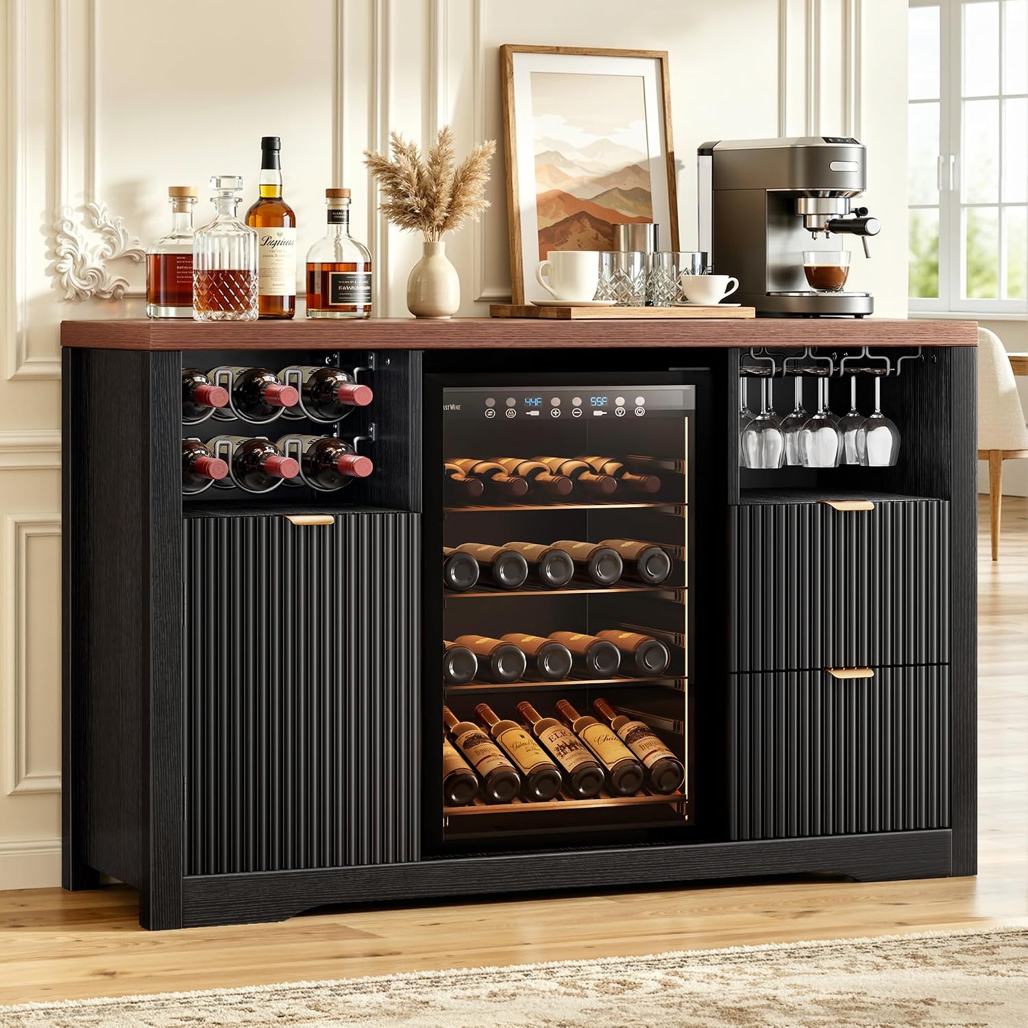 Koffiebar-kast met ruimte voor - Home Bar And Fridge recensie en prijs