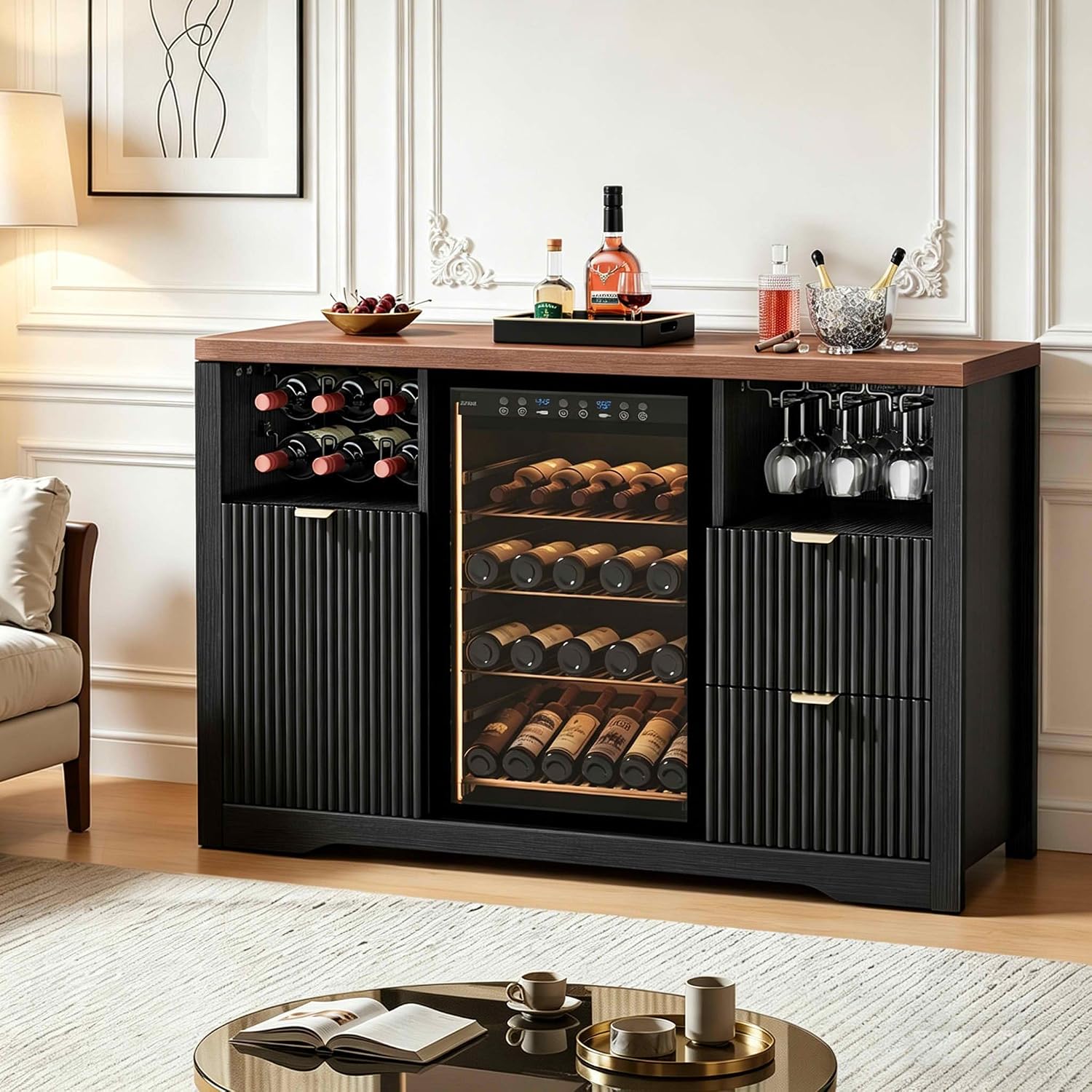 Koffiebar-kast met ruimte voor - Home Bar And Fridge recensie en prijs