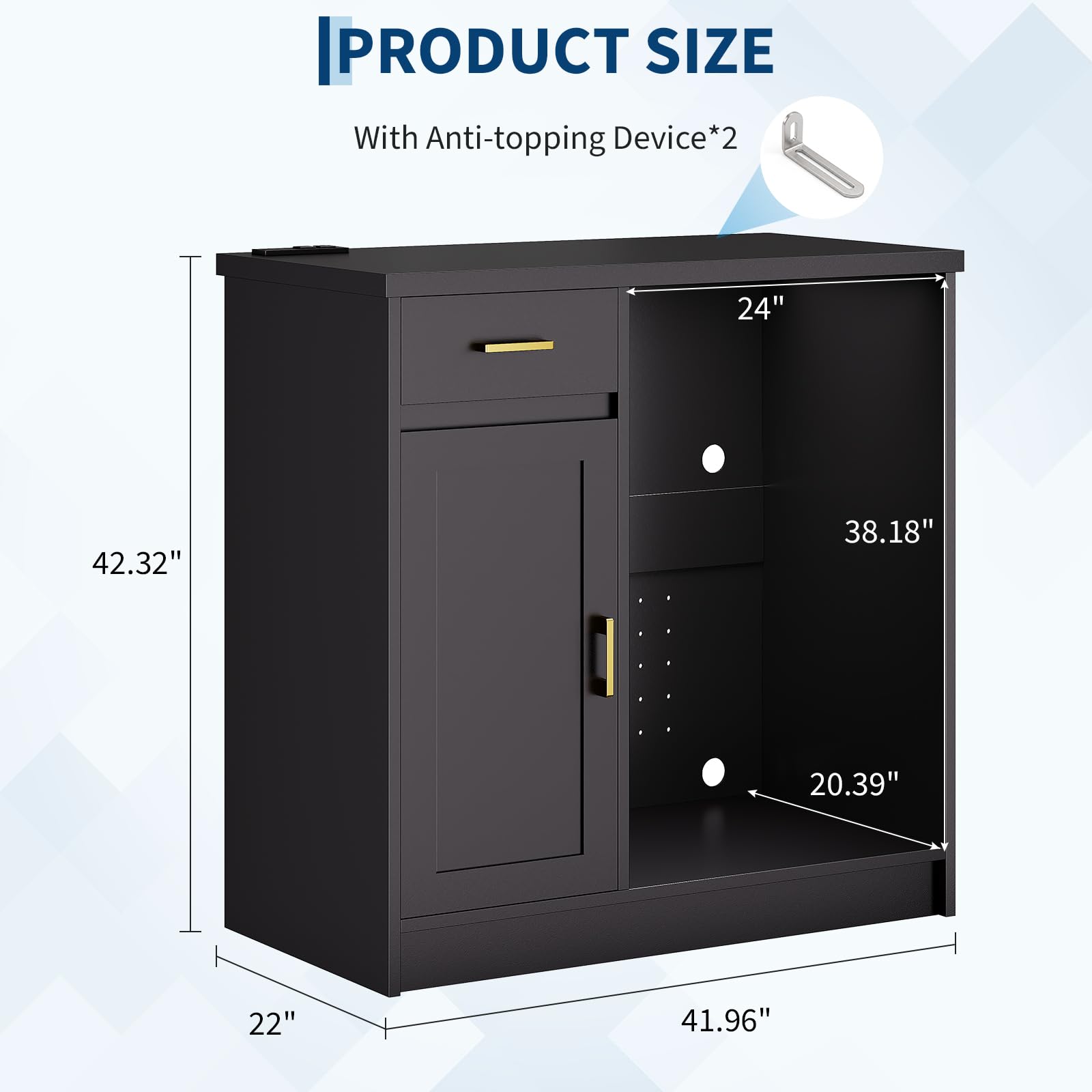 42 inch Farmhouse Wijnbar Kast - Home Bar And Cabinet recensie en prijs