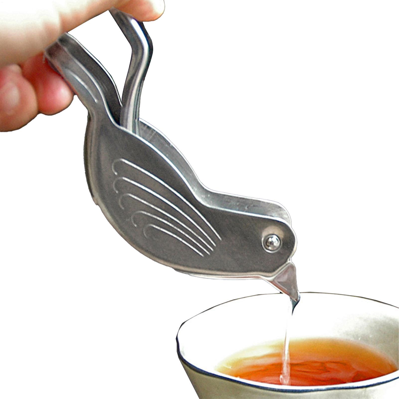 Zilveren vogelvorm citroenpers - Citrus Juicer Bar recensie en prijs