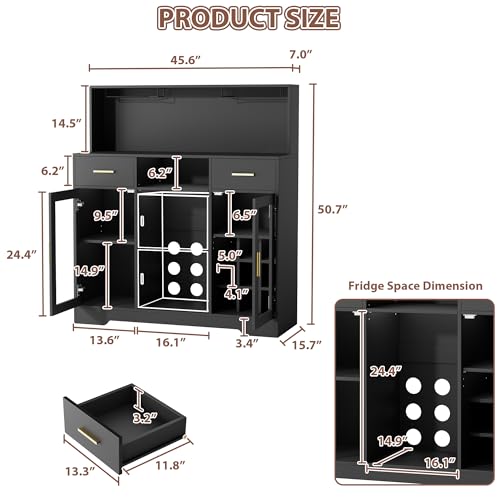 Minikoelkast met opbergruimte, - Home Bar And Fridge recensie en prijs