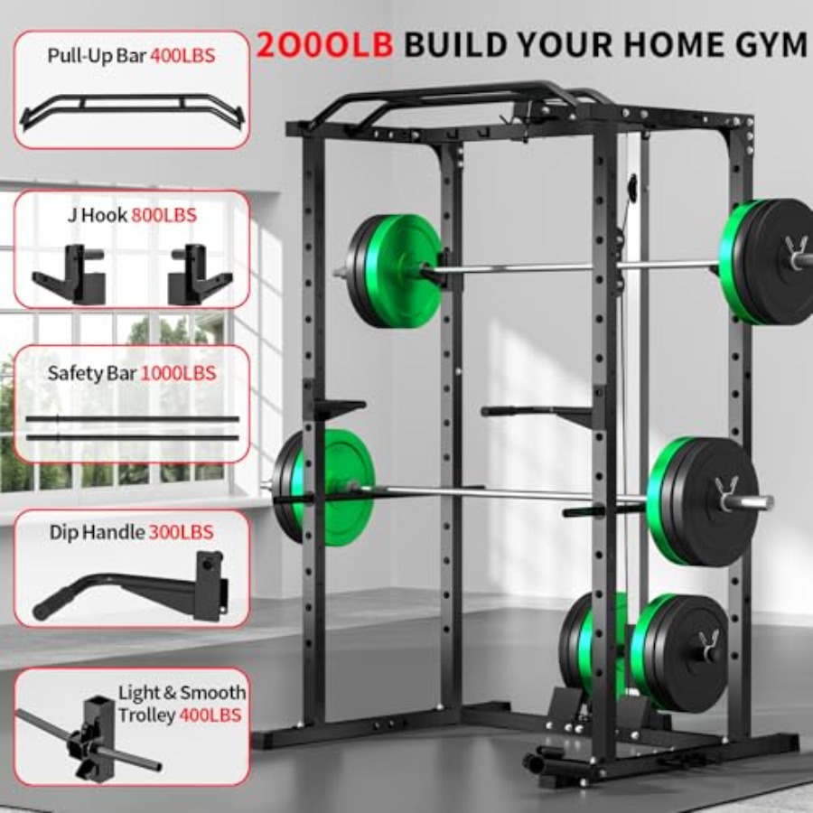 Homegym power rack met LAT pul - Home Bar And Gym recensie en prijs