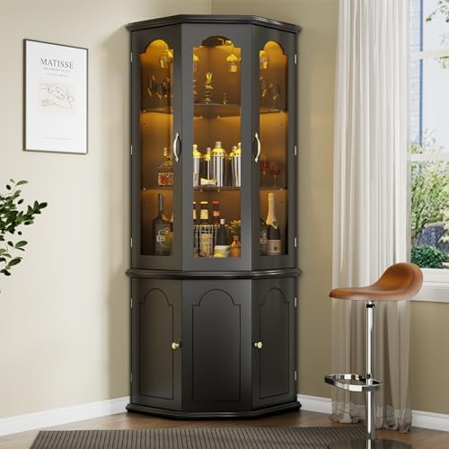 Hoekbar-kast met LED-verlichti - Home Bar And Cabinet recensie en prijs