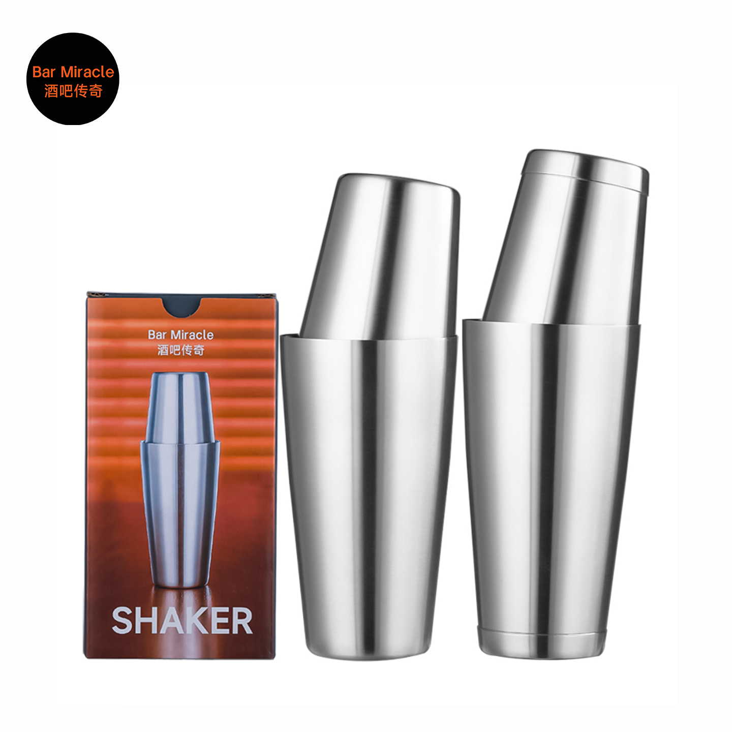 Bar Miracle 304 roestvrijstale - Boston Shaker Set recensie en prijs