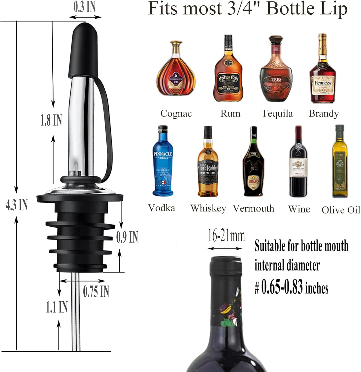 12-delige set drankgieters met - Speed Pourer Cap recensie en prijs