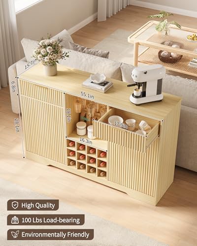 55 inch gefluteerde wijnbar ka - Home Bar And Cabinet recensie en prijs