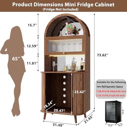 Wijnbar-kast met koelruimte, g - Home Bar And Cabinet recensie en prijs