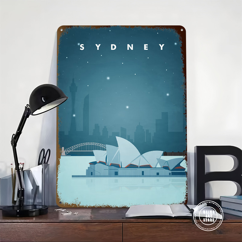 Sydney Travel Poster Aangepast - Home Bar Sydney recensie en prijs
