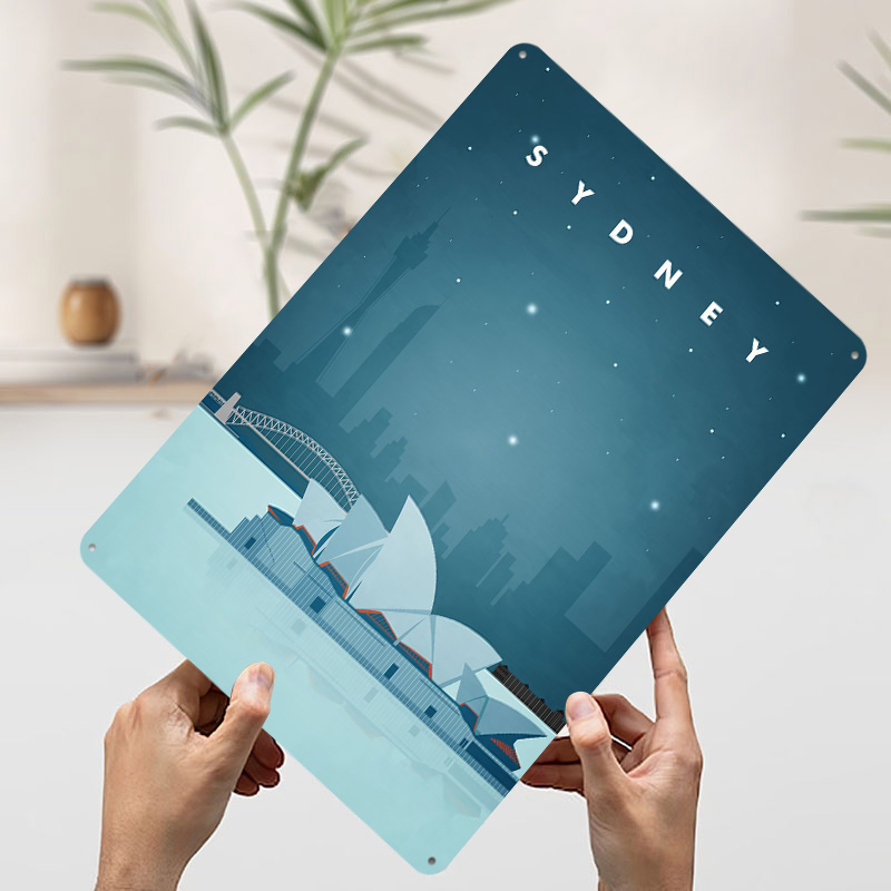 Sydney Travel Poster Aangepast - Home Bar Sydney recensie en prijs