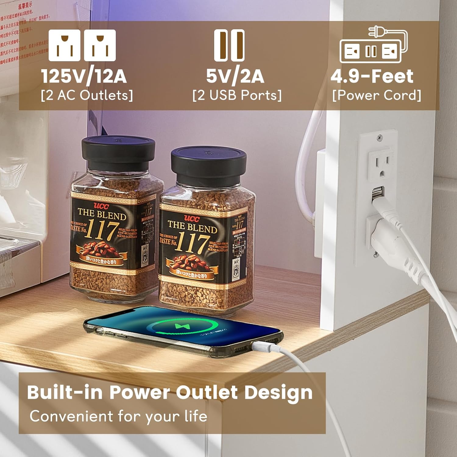 Wijnbar-kast met stopcontact & - Home Bar Shelves recensie en prijs