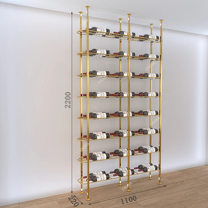 Wandrek voor wijn, van metaal  - Home Bar Shelves recensie en prijs